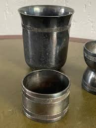 Gallia Christofle 3 Piece Set: Spoon Vase, Napkin Ring and ...