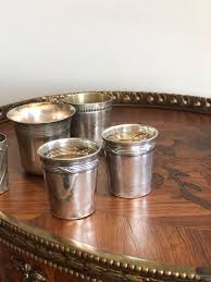 19th Century Six French Small Round Silver Cups For Sale at ...