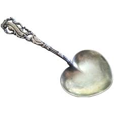 Fancy sterling silver Bon Bon Spoon by Campbell-Metcalf ...