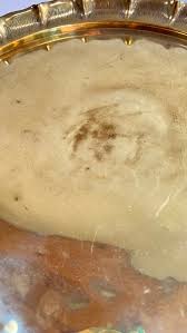 Large Brass Tray With Ruffle Edge | Vintage Brass Tray - Etsy