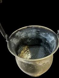 Vintage Etched Silver Plated Deco Bowl Vase With Handle ...