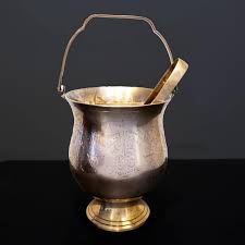 Vintage Brass Ice Bucket With Ice Tongs and Drain - Etsy