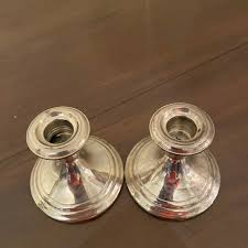 Vintage Gorham Sterling Silver Candle Holders - a Pair | Chairish