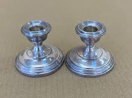 Sterling Silver Vintage Pair of Hamilton Candle Holders | eBay Australia