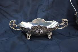 Vintage Ornate Silver Plated Bowl, Silver-plated Art Nouveau ...