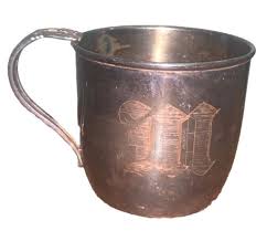 1847 Rogers Bros Eternally Yours Monogrammed Baby Child's Cup 2.5”T 2.75”DiamTop | eBay