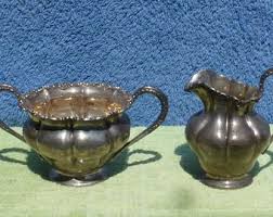 Antique English Silver Sugar and Creamer - Etsy Israel