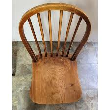 19th C American Farmhouse Windsor Hoop Back Side Chairs - a Pair | Chairish