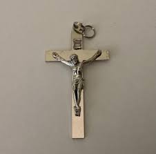 2.25 Silver Crucifix - Etsy