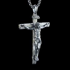 Cross Pendant Sterling Silver Wall Cross Crucifix Necklaces ...