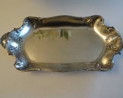 Special Elongated Serving Bowl, Silver-plated, Mussel Handle ...