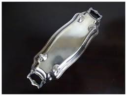 Long Narrow Silver Plate Footed Asparagus Celery Rectangle ...