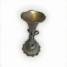 Vintage Art Nouveau Vase with Floral Designs & Stamped by Manufacturer USA 10.5" | eBay