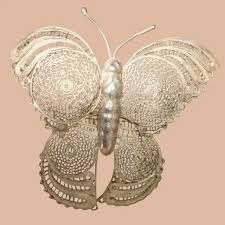 Jewelry | Mexican 925 Silver Fine Filigree Butterfly Vintage ...