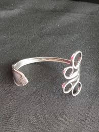 1847 ROGERS BROS SILVERPLATE REMEMBRANCE FORK CUFF BRACELET | eBay