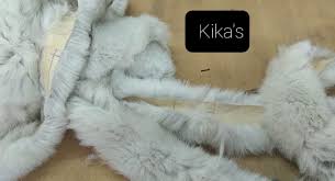 Blue White Fox Real Fur Strips,fur Trims,real Fur Strips - Etsy