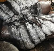 5stars Full Skin REAL FOX FUR Throw,luxury Cashmere Style ...