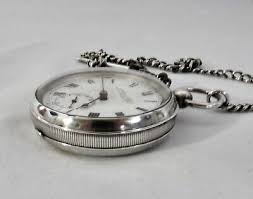 Antique Kendal & Dent Sterling Pocket Watch + Chain, Orig Key, 7 Jewels. WORKS | eBay