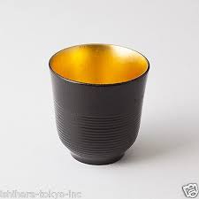 VALUE] Oshima : Meoto Chawan Set - Yunomi Tea Cups - 2 color - Inner; Gold | eBay