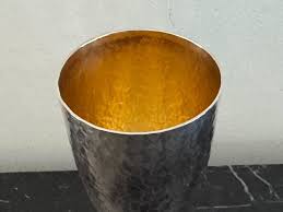 Vintage Bier Hammered Sterling Silver 176 Grams Open Work Kiddush Cup - Etsy