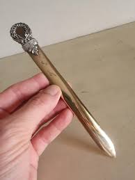 Vintage Greek Brass Letter Opener With Sterling Silver ...