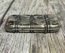 Antique Victorian Era Brass Match Holder & Striker Nice Rope ...