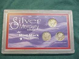 Silver Mercury Dime Mint Mark Collection Gift Item Several Silver Coins | eBay