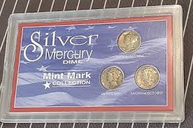 American Historic Society Silver Mercury Dime Mint Mark Collection | eBay