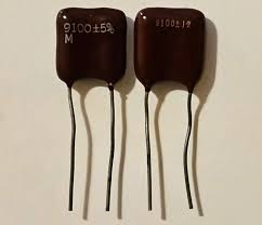 Cornell Dubilier Mica CDE Silver Dipped Capacitor 9100 P 5 ...