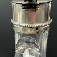 Pair Barend Enzering Dutch Silver Mounted Cut Glass Pitchers ...