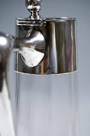 Pair Glas Carafes Vienna Silver Frame 2 Art Nouveau Silver ...