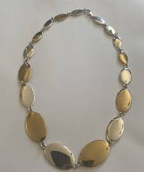 Robert Lee Morris Sterling Silver And Brass 20 Inch Necklace ...