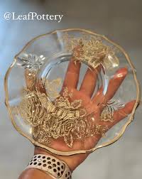 Vintage Set Clear Glass Plate and Bowl Sterling Silver Overlay 40's-50's - Etsy Israel