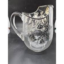 Vintage Silver City Cambridge Flanders Poppy Sterling Silver Overlay Jug Pitcher | Chairish