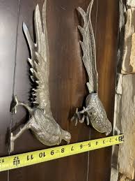 Vintage Lacquered Metallic Long Tailed Birds Made In India ...