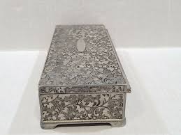 Vintage Godinger Silver Toned Oblong Jewelry Box | eBay