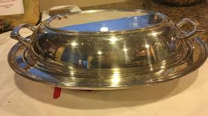 VINTAGE CRESCENT SILVERWARE CO. SILVERPLATE COVERED VEGETABLE SERVING DISH | eBay