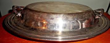 VINTAGE WM ROGER # 912 TWO PIECE SILVER PLATED OVAL VEGETABLE DISH | eBay