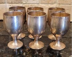 Vintage Leonard EPNS Silver Plate Cordial /shot Goblets Set of 6 - Etsy