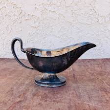 Vintage Silver Plate Gravy Boat, Antique Jug, Retro Table Decor Serving, Thanksgiving, Free Shipping, Gift for Mom Grandma Sister, #CE1010 - Etsy