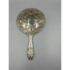 Hair | Vintage Silver Plate Mirror And Comb Vanity ...