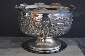 Antique Silver Pedestal Bowl - Etsy