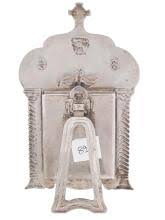 Sold at Auction: VINTAGE ORTHODOX GREEK SILVER TRIPTYCH VIRGIN MARY