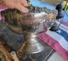 International Silver Co Silver Plated Punch Bowl Ornate ...