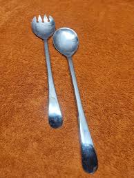 Sheffield England Silverplate Salad Pasta Serving 2 pc Set ...