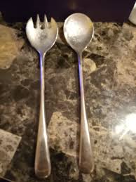 Vintage Eales 1779 Silver Plate Serving Fork & Spoon Made in ...