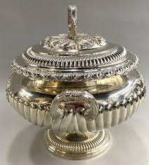 George IV Sterling Silver Covered Soup Tureen, Samuel ...