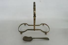 Frosted Glass Relish Condiment Serving Dishes with Metal ...