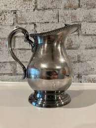 Vintage Silver Plate Bristol Water Pitcher With Ice Lip ...