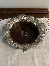 Vintage Silverplate Grapevine Champagne Wine Bottle Coaster ...